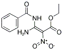 ETHYL 3-AMINO-3-BENZAMIDO-2-NITRO-2-PROPENOATE Struktur