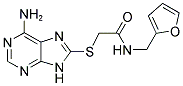 2-[(6-AMINO-9H-PURIN-8-YL)THIO]-N-(2-FURYLMETHYL)ACETAMIDE Struktur