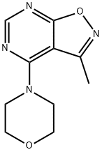 3-METHYL-4-MORPHOLINOISOXAZOLO[5,4-D]PYRIMIDINE Struktur