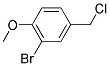 2-BROMO-4-(CHLOROMETHYL)-1-METHOXYBENZENE Struktur