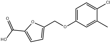 5-[(4-CHLORO-3-METHYLPHENOXY)METHYL]-2-FUROIC ACID Struktur