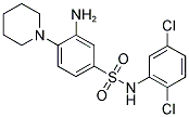 3-AMINO-N-(2,5-DICHLORO-PHENYL)-4-PIPERIDIN-1-YL-BENZENESULFONAMIDE Struktur