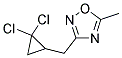 3-[(2,2-DICHLOROCYCLOPROPYL)METHYL]-5-METHYL-1,2,4-OXADIAZOLE Struktur