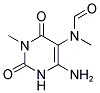 6-AMINO-5-(N-FORMYL-N-METHYL)-3-METHYLURACIL Struktur