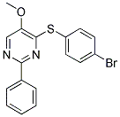 4-[(4-BROMOPHENYL)SULFANYL]-2-PHENYL-5-PYRIMIDINYL METHYL ETHER Struktur