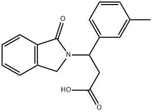 3-(3-METHYLPHENYL)-3-(1-OXO-1,3-DIHYDRO-2H-ISOINDOL-2-YL)PROPANOIC ACID Struktur