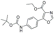 ETHYL 5-[(4'-N-BOC-AMINO)PHENYL]-1,3-OXAZOLE-4-CARBOXYLATE Struktur