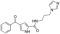 4-BENZOYL-N-[3-(1H-IMIDAZOL-1-YL)PROPYL]-1H-PYRROLE-2-CARBOXAMIDE Struktur