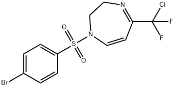 1-[(4-BROMOPHENYL)SULFONYL]-5-[CHLORO(DIFLUORO)METHYL]-2,3-DIHYDRO-1H-1,4-DIAZEPINE Struktur