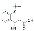 3-AMINO-3-(2-TERT-BUTYLSULFANYL-PHENYL)-PROPIONIC ACID Struktur