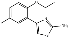 4-(2-ETHOXY-5-METHYL-PHENYL)-THIAZOL-2-YLAMINE Struktur