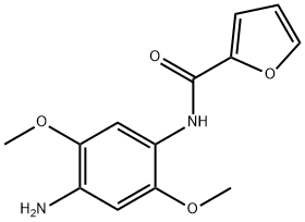 FURAN-2-CARBOXYLIC ACID (4-AMINO-2,5-DIMETHOXY-PHENYL)-AMIDE Struktur