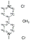 PARAQUAT DICHLORIDE HYDRATE, [RING-14C(U)] Struktur