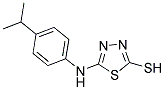 5-(4-ISOPROPYL-PHENYLAMINO)-[1,3,4]THIADIAZOLE-2-THIOL Struktur