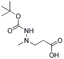 3-(N'-TERT-BUTOXYCARBONYL-N-METHYL-HYDRAZINO)-PROPIONIC ACID Struktur