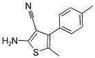 2-AMINO-5-METHYL-4-(4-METHYLPHENYL)-3-THIOPHENECARBONITRILE Struktur