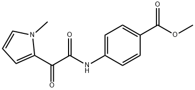 METHYL 4-([2-(1-METHYL-1H-PYRROL-2-YL)-2-OXOACETYL]AMINO)BENZENECARBOXYLATE Struktur