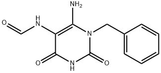 6-AMINO-1-BENZYL-2,4-DIOXO-1,2,3,4-TETRAHYDRO-5-PYRIMIDINYLFORMAMIDE Struktur