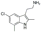 2-(5-CHLORO-2,7-DIMETHYL-1H-INDOL-3-YL)-ETHYLAMINE Struktur