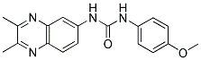 N-(2,3-DIMETHYL-6-QUINOXALINYL)-N'-(4-METHOXYPHENYL)UREA Struktur