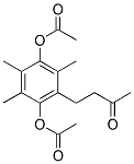 4-[2,5-BIS(ACETYLOXY)-3,4,6-TRIMETHYLPHENYL]-2-BUTANONE Struktur