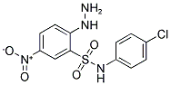 N-(4-CHLORO-PHENYL)-2-HYDRAZINO-5-NITRO-BENZENESULFONAMIDE Struktur