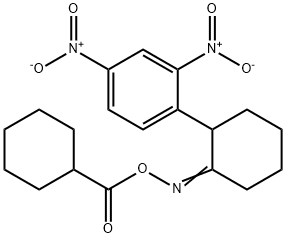 1-(2-([(CYCLOHEXYLCARBONYL)OXY]IMINO)CYCLOHEXYL)-2,4-DINITROBENZENE Struktur