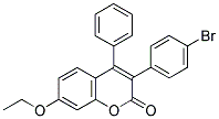 3(4'-BROMOPHENYL)-7-ETHOXY-4-PHENYLCOUMARIN Struktur