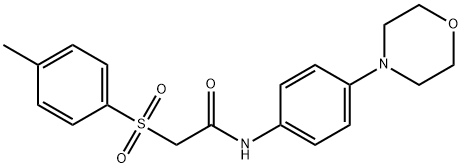 2-[(4-METHYLPHENYL)SULFONYL]-N-(4-MORPHOLINOPHENYL)ACETAMIDE Struktur