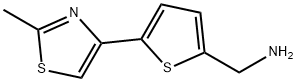 2-AMINOMETHYL-5-(METHYLTHIAZOL-4-YL)THIOPHENE Struktur