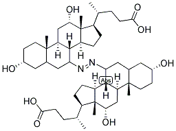 7,7-AZO-3-A,12-A-DIHYDROXYCHOLANIC ACID Struktur