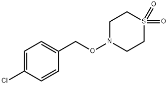 4-[(4-CHLOROBENZYL)OXY]-1LAMBDA6,4-THIAZINANE-1,1-DIONE Struktur