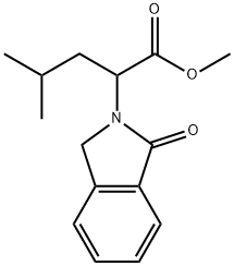 METHYL 4-METHYL-2-(1-OXO-1,3-DIHYDRO-2H-ISOINDOL-2-YL)PENTANOATE Struktur