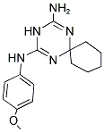 N-(4-METHOXY-PHENYL)-1,3,5-TRIAZA-SPIRO[5.5]UNDECA-1,4-DIENE-2,4-DIAMINE Struktur