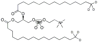 1,2-DIPALMITOYL-D6-3-SN-GLYCEROPHOSPHATIDYLCHOLINE,(DIMETHYL-D6) Struktur