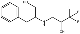 3-PHENYL-2-[(3,3,3-TRIFLUORO-2-HYDROXYPROPYL)AMINO]-1-PROPANOL Struktur