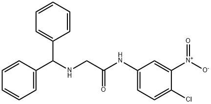 2-(BENZHYDRYLAMINO)-N-(4-CHLORO-3-NITROPHENYL)ACETAMIDE Struktur