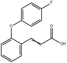 3-[2-(4-FLUOROPHENOXY)PHENYL]ACRYLIC ACID Struktur