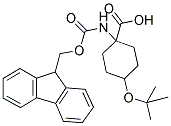 4-TERT-BUTOXY-1-(9H-FLUOREN-9-YLMETHOXYCARBONYLAMINO)-CYCLOHEXANECARBOXYLIC ACID Struktur