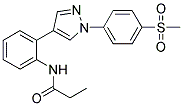 N-[2-(1-(4-(METHYLSULPHONYL)PHENYL)-1H-PYRAZOL-4-YL)PHENYL]PROPANAMIDE Struktur