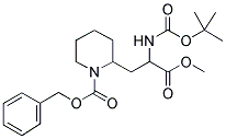 METHYL N-A-BOC-B-(2-N-CBZ-PIPERIDINYL)ALANINATE Struktur