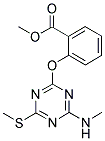 METHYL 2-{[4-(METHYLAMINO)-6-(METHYLTHIO)-1,3,5-TRIAZIN-2-YL]OXY}BENZOATE Struktur