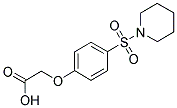 [4-(PIPERIDINE-1-SULFONYL)-PHENOXY]-ACETIC ACID Struktur