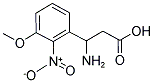 3-AMINO-3-(3-METHOXY-2-NITRO-PHENYL)-PROPIONIC ACID Struktur