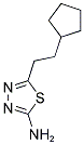 5-(2-CYCLOPENTYL-ETHYL)-[1,3,4]THIADIAZOL-2-YLAMINE Struktur