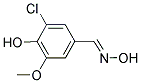 3-CHLORO-4-HYDROXY-5-METHOXYBENZALDEHYDE OXIME Struktur