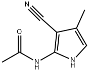 N-(3-CYANO-4-METHYL-1H-PYRROL-2-YL)ACETAMIDE Struktur