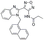 N-{4-[1-(1-NAPHTHYLMETHYL)-1H-BENZIMIDAZOL-2-YL]-1,2,5-OXADIAZOL-3-YL}PROPANAMIDE Struktur