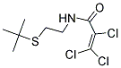 N-[2-(TERT-BUTYLTHIO)ETHYL]-2,3,3-TRICHLOROACRYLAMIDE Struktur