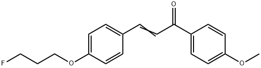 (E)-3-[4-(3-FLUOROPROPOXY)PHENYL]-1-(4-METHOXYPHENYL)-2-PROPEN-1-ONE Struktur